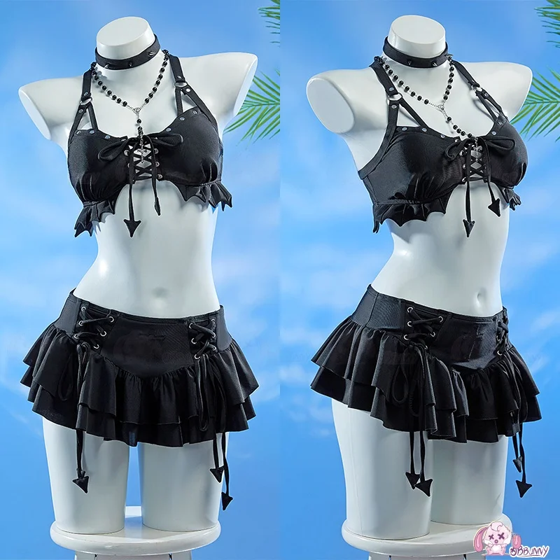 bikini-de-cosplay-death-note-de-style-gothique-maillot-de-bain-separe-serie-sombre-produit-peripherique-d'animation-pour-un-public-restreint