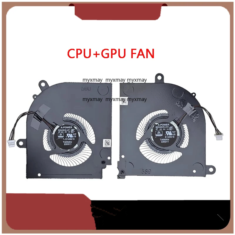 

New Original Laptop Cooler CPU GPU Cooling Fan For MSI Stealth MS-15B1 15M B12UE 12th BS5405HS-U5Y/U5X