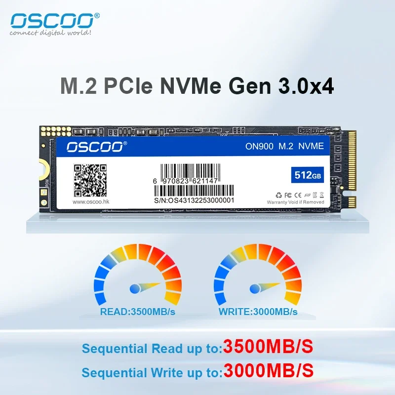 5PCS/1PCS Original SSD M2 NVME 3D TLC NAND Flash PCIe3.0 Hard Disk 512GB 3500MB/s Internal Solid State Drive for Laptop Desktop