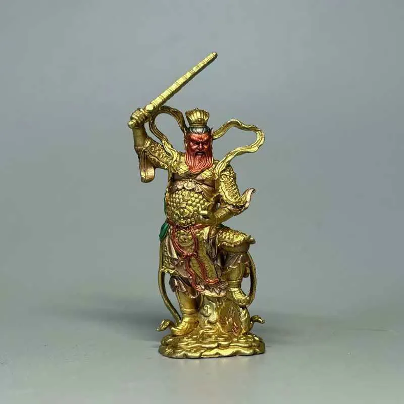 Genuine Wang Lingguan Taiyi Lei Sheng Ying Hua Tianzun Wang Yuanshuai Lingguan Pure Solid Painted Taoist Character