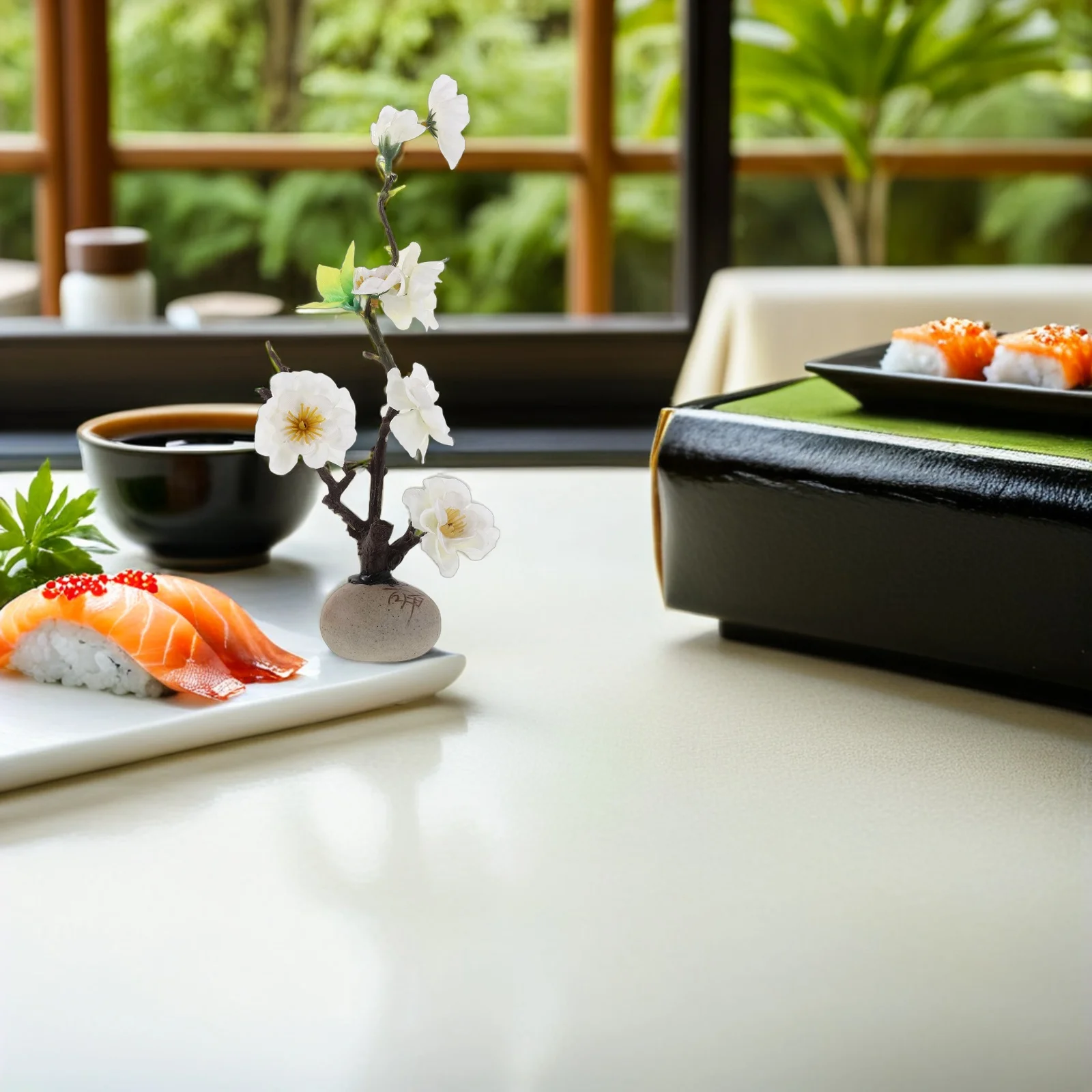 

Artificial Japanese Flower For Sushi Platter Sashimi Plate Bar Table Decor Fake Floral Ornament Restaurant Dining Tableware