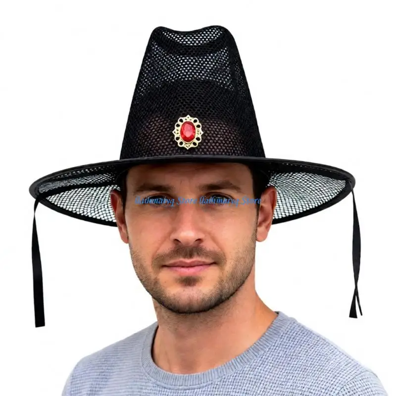 

573B Portable Elegant Korean Hat Airy Net Material For Daily Fashion Cultural Festivals And Role Play Themes