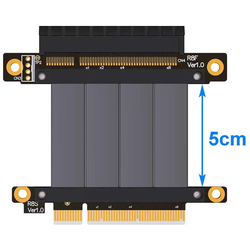 PCIE 3.0 X8 To X8 Extension Cable Pcie Riser Adapter Card 8x Male To Female Full Speed Stability Extender Converter Conversion