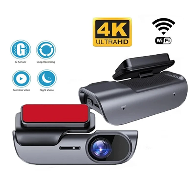 

A040-Car Dash Cam Dual Front 4K Rear Dash Camera No Screen Wifi Mobile Internet Car Camera DVR
