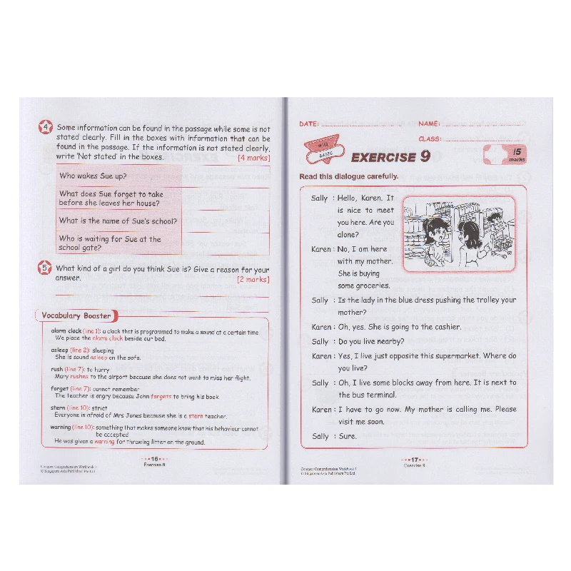2022 New Arrival SAP Conquer Comprehension Books For Grade 1-6 English Reading Comprehension Textbooks For Primary School Books