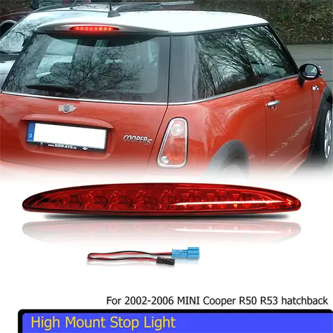 1PC 하이 마운트 스톱 라이트 리어 센터 미니 쿠퍼 1st Gen R50 R53 해치백 용 세 번째 제 3 브레이크 라이트 2002 2003 2004 2005 2006 1PC 하이 마운트 스톱 라이트 리어 센터 미니 쿠퍼 1st Gen R50 R53 해치백 용 세 번째 제 3 브레이크 라이트 2002 2003 2004 2005 2006