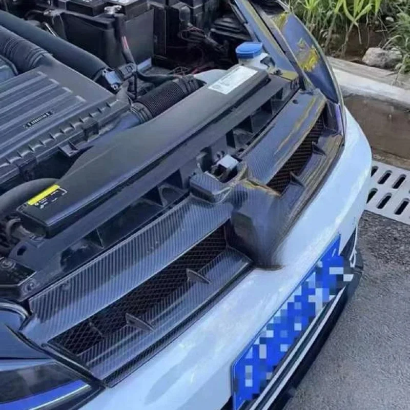 คาร์บอนไฟเบอร์สำหรับรถยนต์ Volkswagen 7 VII MK7 GTI R ปี 2014 - 2016 กระจังหน้าคาร์บอนไฟเบอร์แบบแห้ง