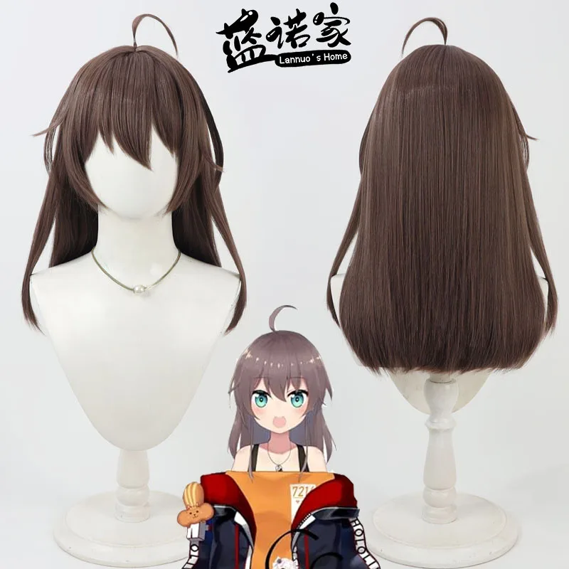 

Virtual YouTuber Natsuiro Matsuri 40cm Long Cosplay Wig Halloween Party Prop Synthetic Hair Heat Resistant Fiber + Wig Cap