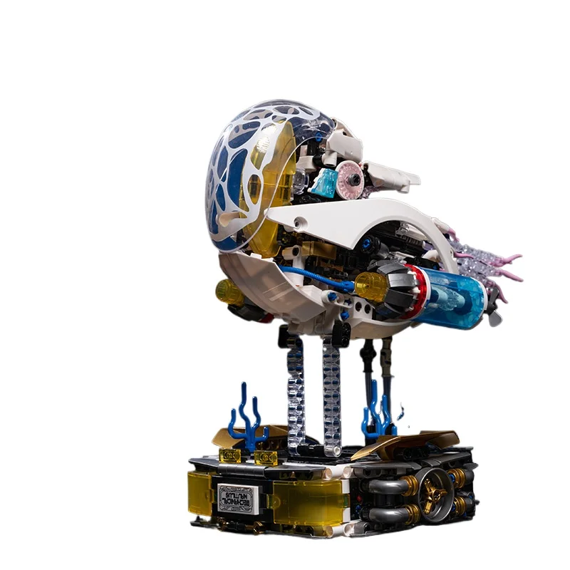 jd072-a-angle-reduit-nautilus-Electro-mecanique-bloc-de-construction-moc-pour-adultes-ornement-tendance-style-punk