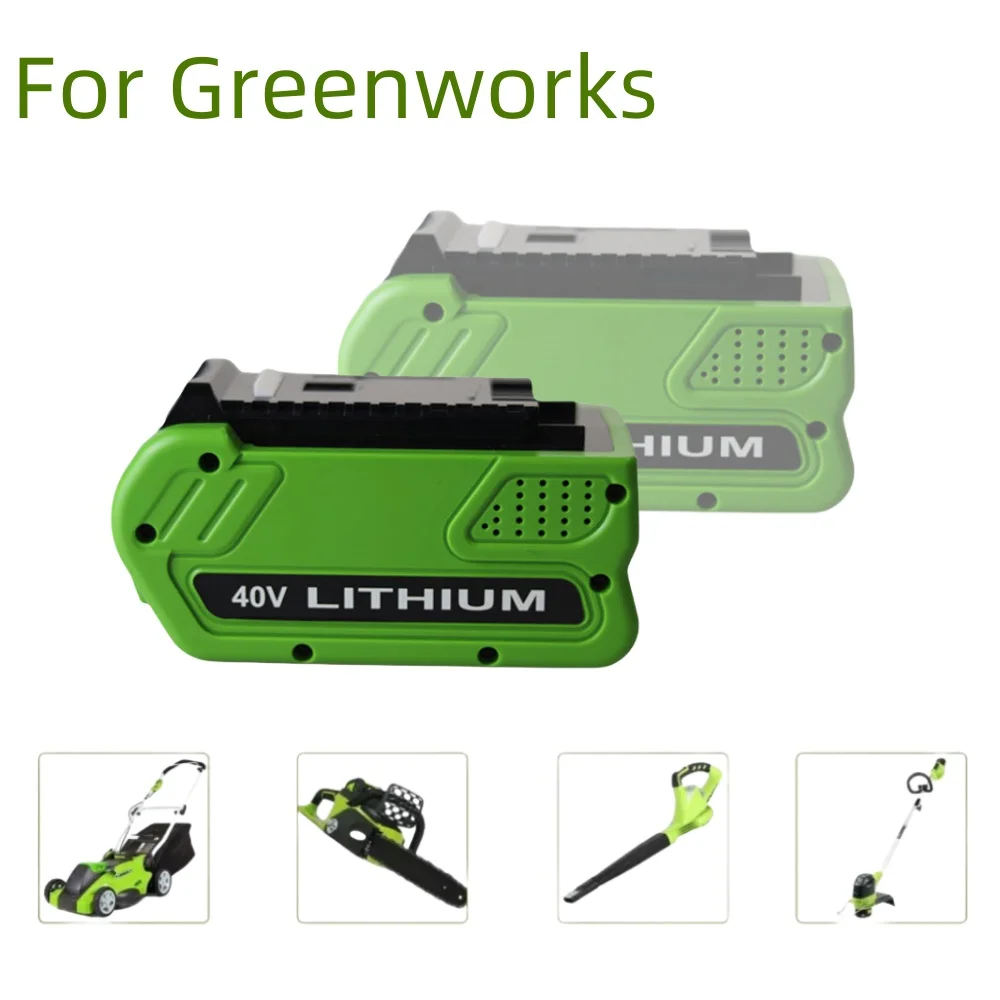 Greenworks G-MAX 40V Battery Power Tool 40V 6.0/8.0/10.0Ah Lithium ion Battery Suitable for Lawn Mower Power Tool Battery Replac