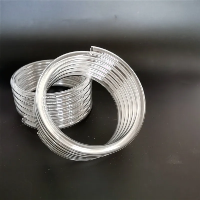 5.75 coils customized clear spiral quartz tube for Muffle furnace  helix quartz tube