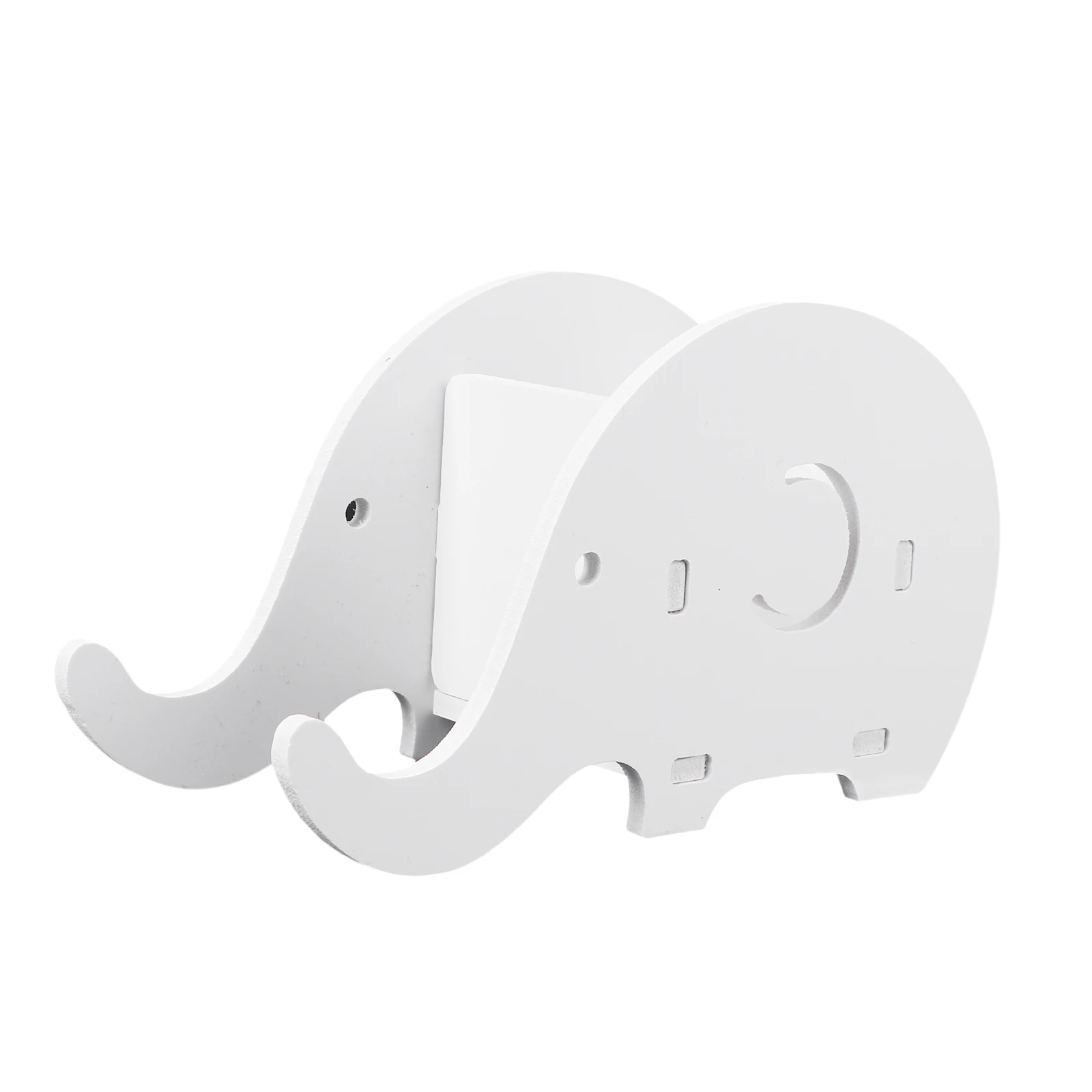 1 قطعة متعددة الوظائف الفيل القلم المنظم حامل هاتف الكرتون الخشب سطح المكتب تخزين حامل هاتف القلم الكرتون