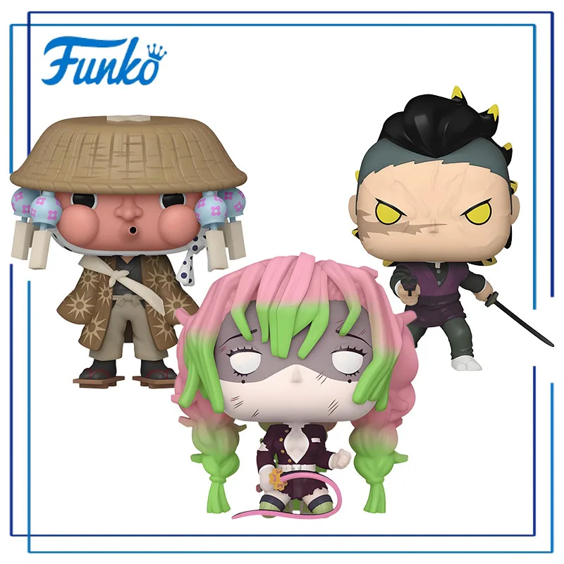 

Genuine Edition FUNKO POP《Demon Slayer》Mitsuri Kanroji，Genya Anime Desktop Decoration Ornament Model Toys Collectible Model
