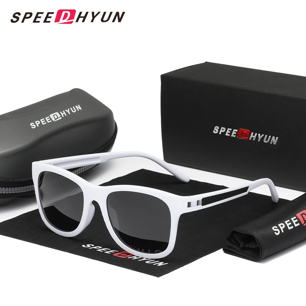 SPEEDHYUN Gafas de sol polarizadas UV400, gafas para hombre, gafas de sol antideslumbrantes para mujer, gafas de sol ligeras para conducir