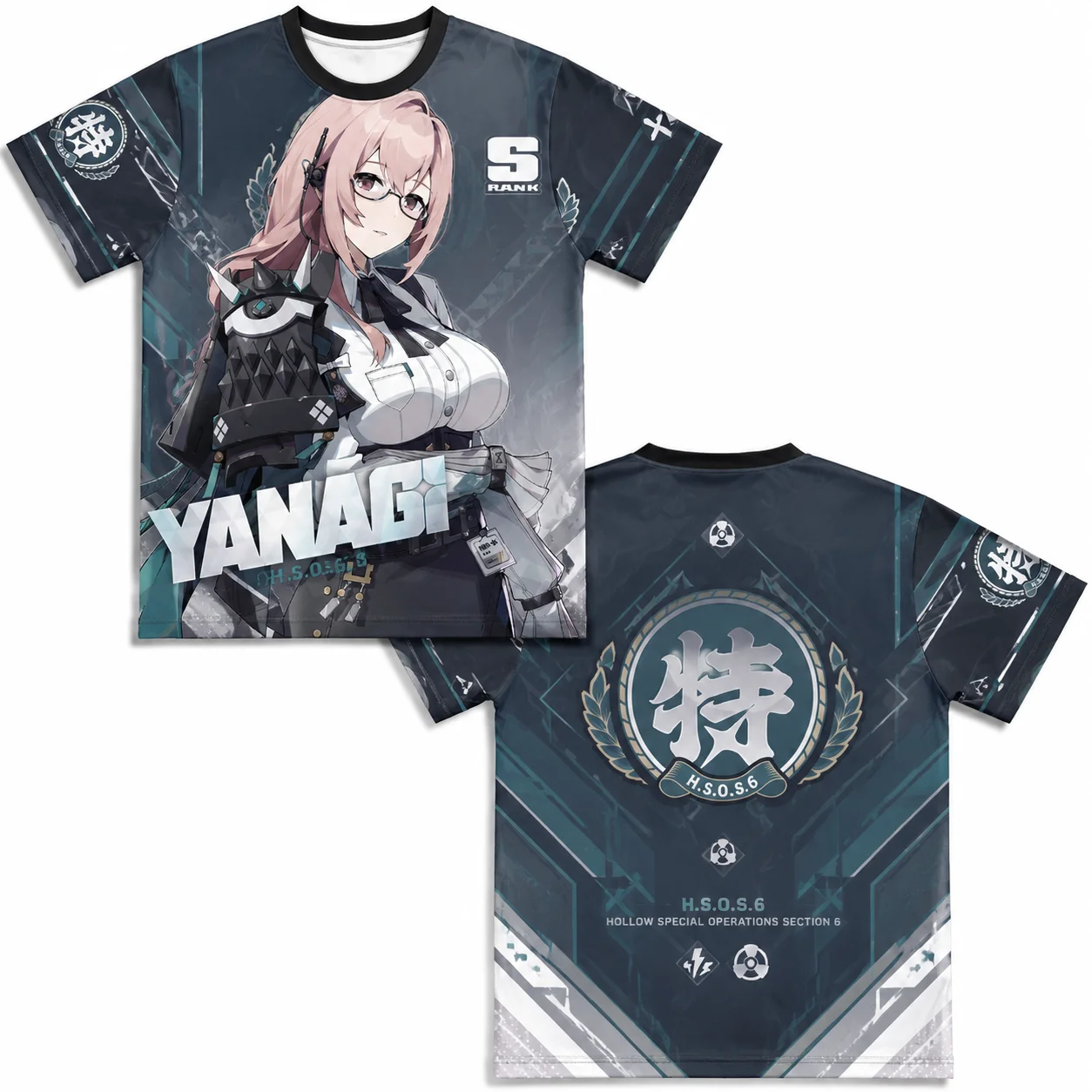 Zenless Zone Zero Yanagi 3D Printed T‑Shirt, Breathable Quick Dry Unisex Casual Tee