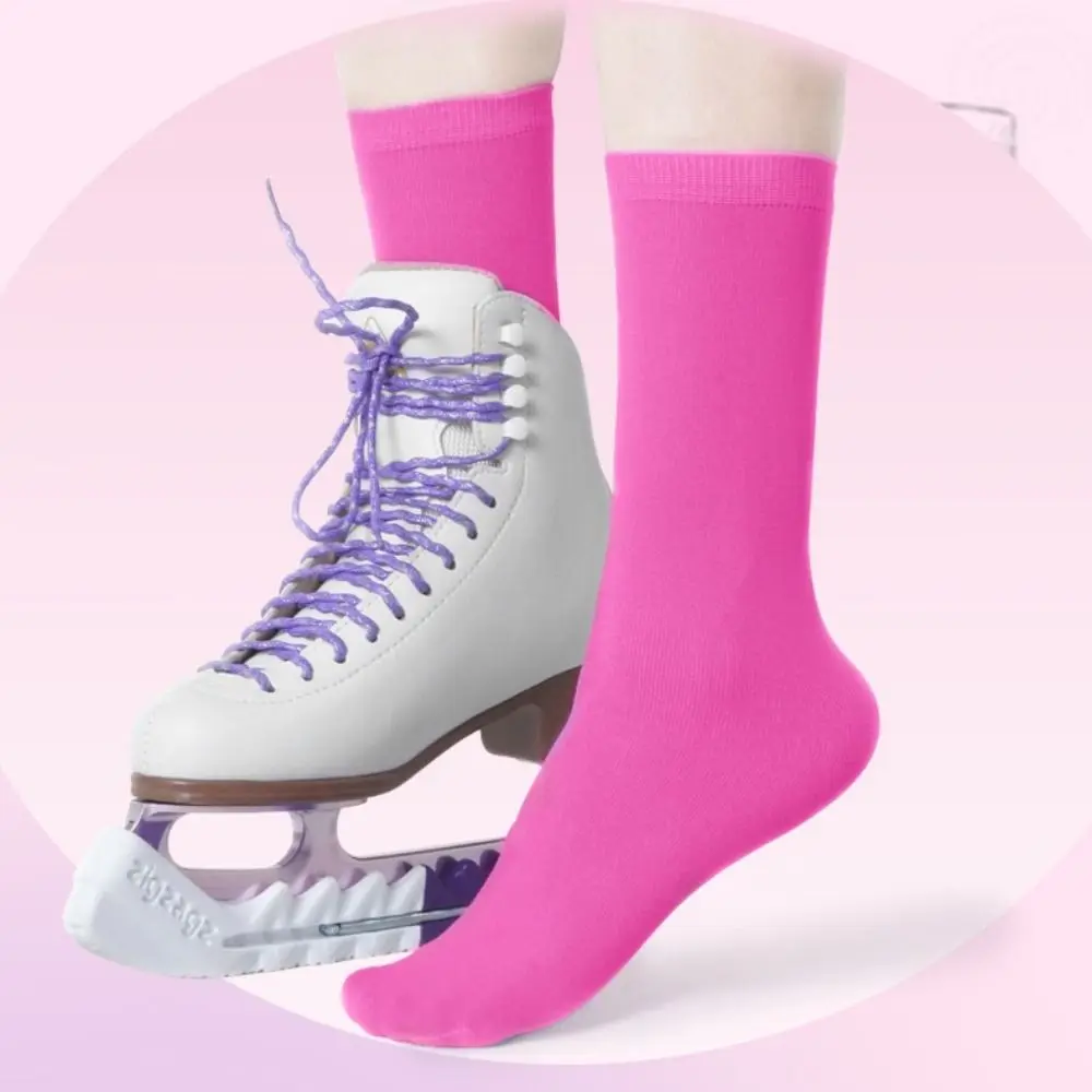 meias-respiraveis-para-patinacao-no-gelo-meias-confortaveis-​​e-elasticas-para-patinacao-artistica-meias-de-algodao-de-cor-solida-para-patinacao-criancas-e-adultos