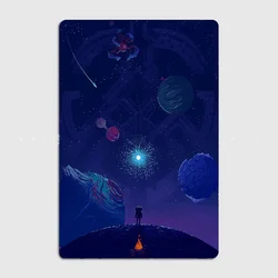 Outer Wilds Metal Sign Club Bar Plates Wall Mural Design Tin Sign Poster custom-made