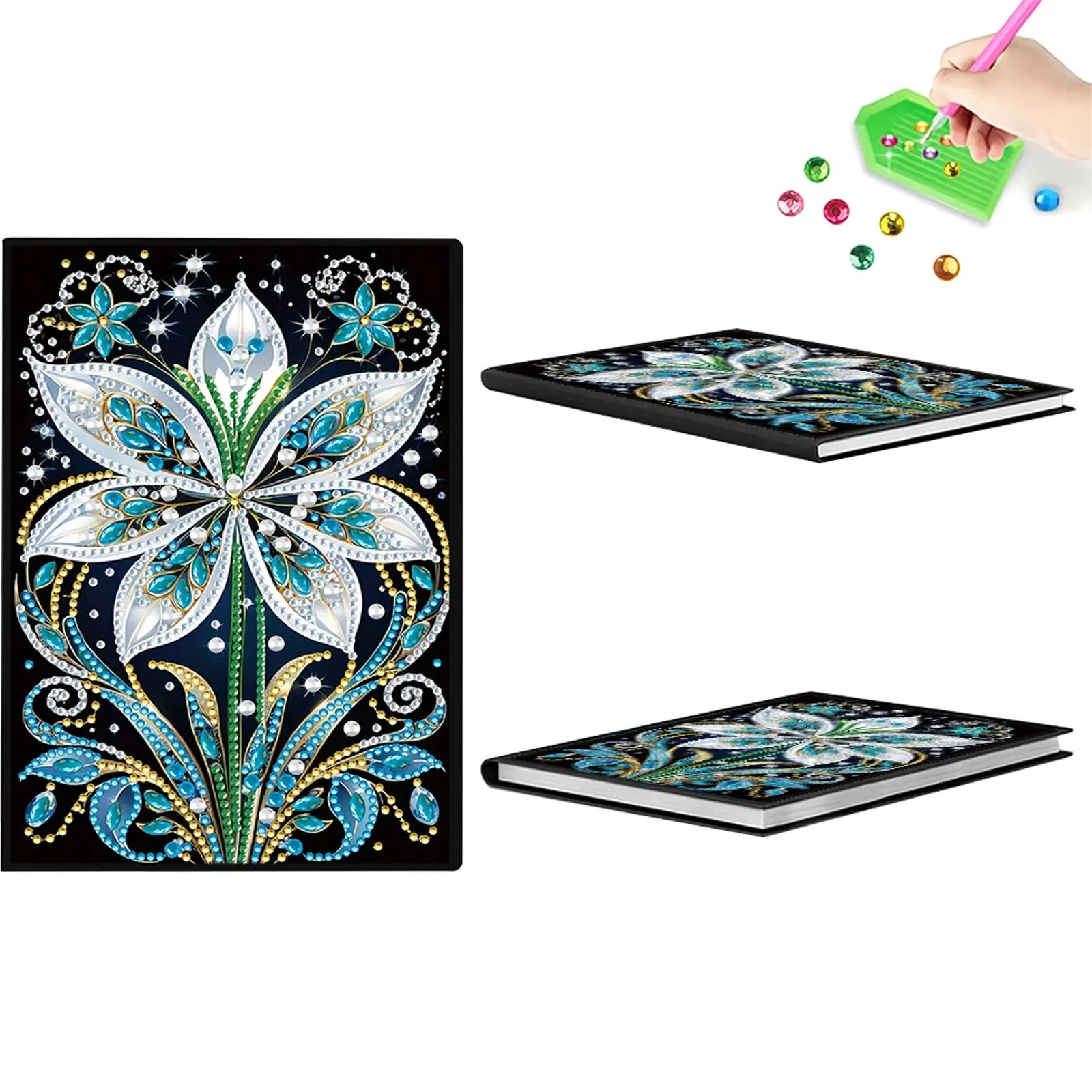 

Блокнот для рисования алмазной мозаикой в форме цветка для взрослых и студентов