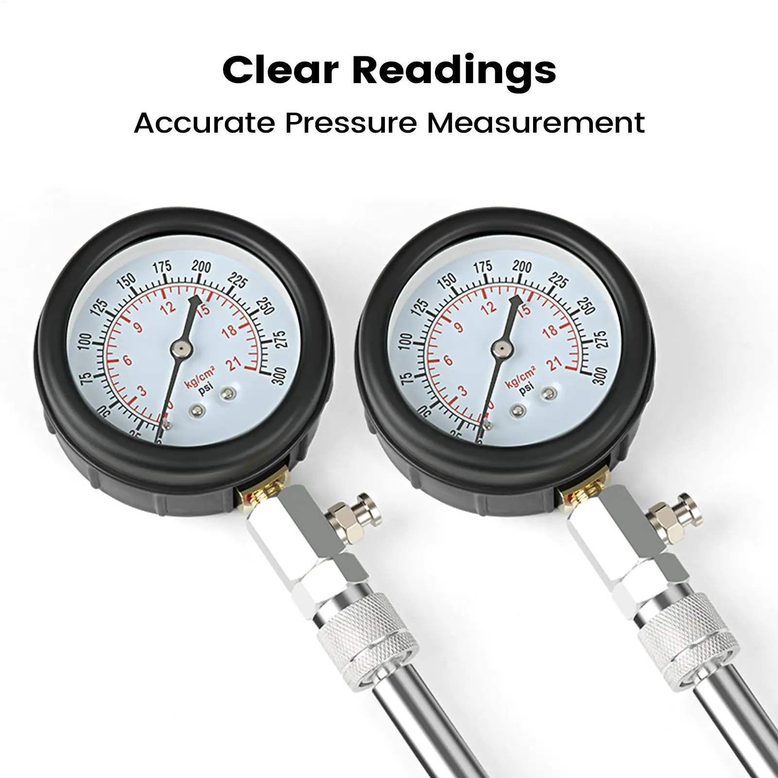 

Compression Test Kit 300 Psi Car Testing Tool Engine Cylinder Compression Tester For Car Truck Sedan Pickup Truck Trailer RV