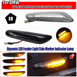 2x Dynamic LED Fender Light Side Marker For BMW 1 3 5 serie E46 E60 E61 E81 E82 E87 E88 E90 E91 E92 E93 X1 E84 X3 E83 X5 E53