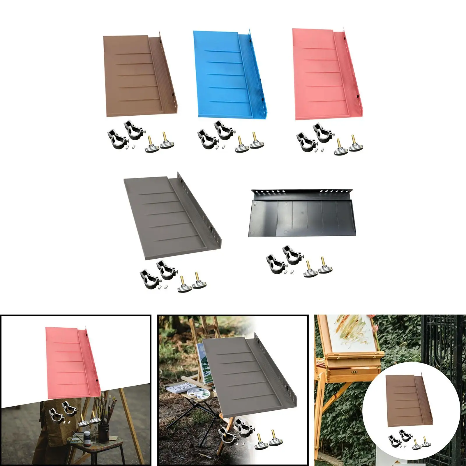 Detachable Easel Tray Shelf Storage Art Supplies Organizer Sketch Rack Tray for Drawing Tabletop Outdoor Indoor Enthusiasts Detachable Easel Tray Shelf Storage Art Supplies Organizer Sketch Rack Tray for Drawing Tabletop Outdoor Indoor Enthusiasts