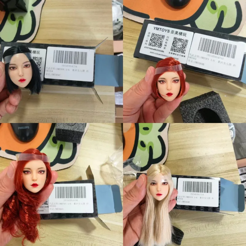 

YMTOYS Масштабная модель головы азиатской красавицы 1/6 (YMT076, YMT084, YMT089) для 12-дюймовых фигурок солдат