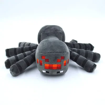 16cm Gray MC Spider Plush Stuffed Toys Game MC Spider Plush Soft Animals Toy Doll for Children Kids Gifts