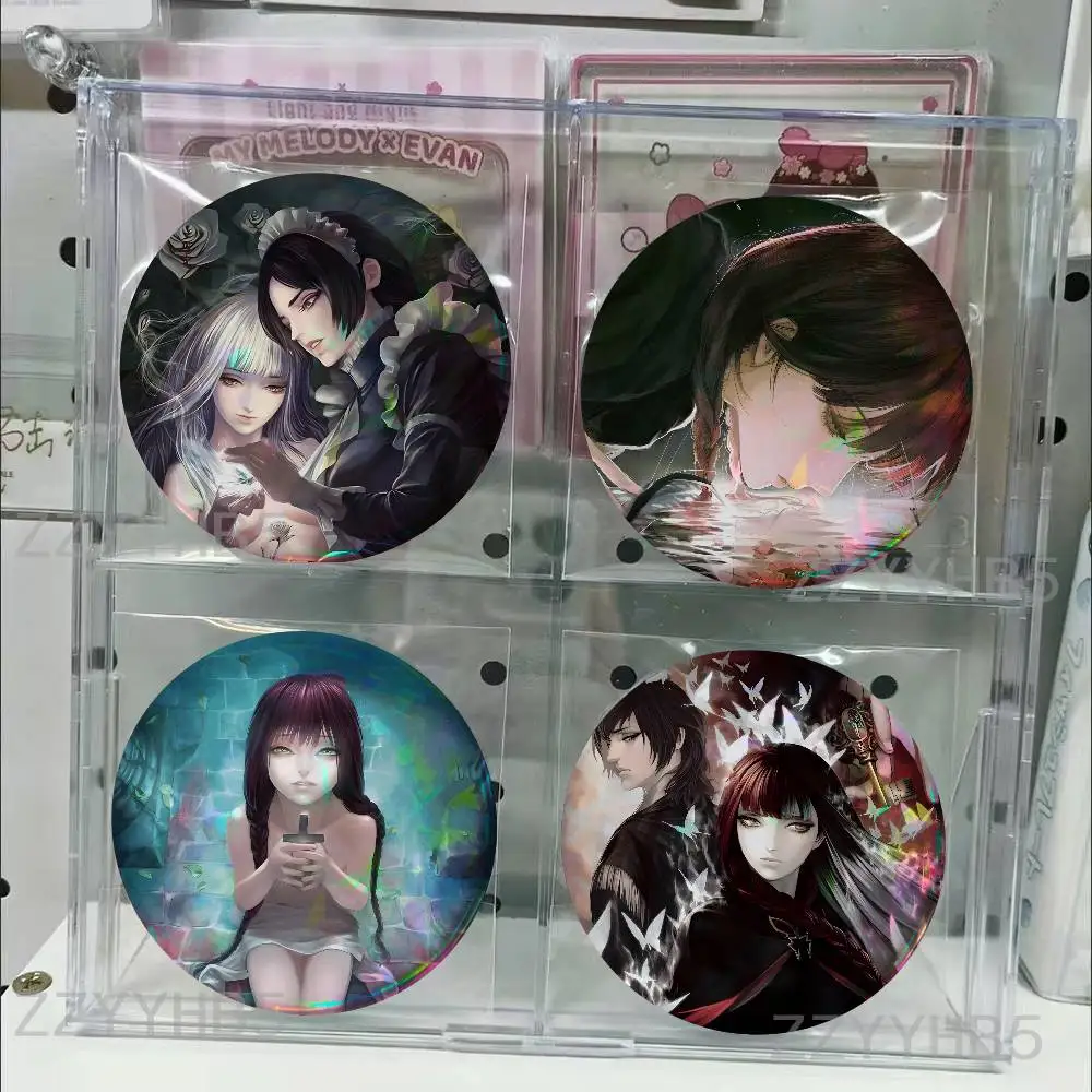 

T-The House In Fata Morgana Enamel Pin Tinplate Round Brooch Badges 58mm 44mm 32mm 75mm 25mm
