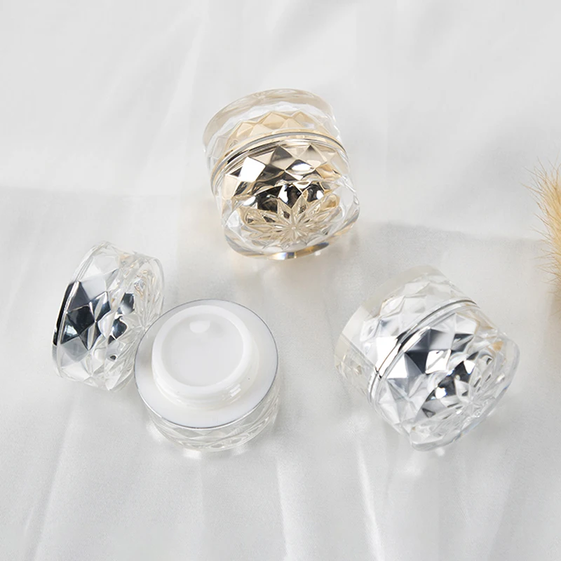 

【7g Empty Acrylic Plastic Jar For Packing Cream Balm Nail Candle Cosmetic Travel Storage Container With Inner Lid】