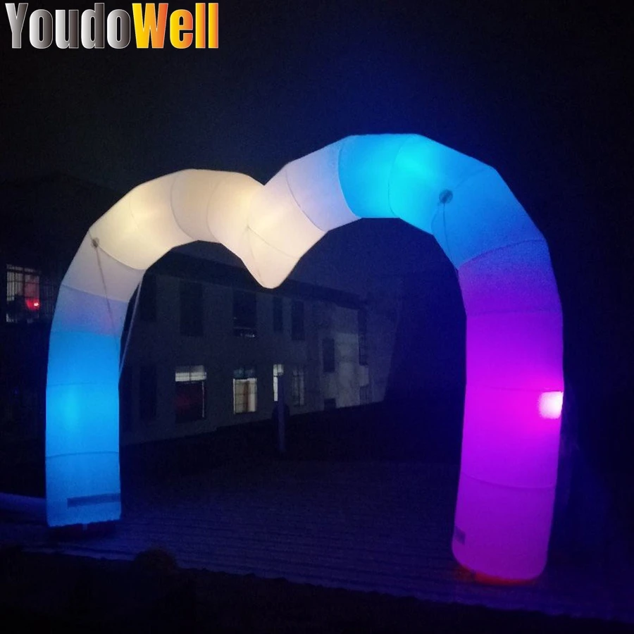 The Shape Of  The Heart -Shaped ArchesIs Like Love With LED Lights  Which Is Used ForVery Romantic Love ArchesFor Night Party