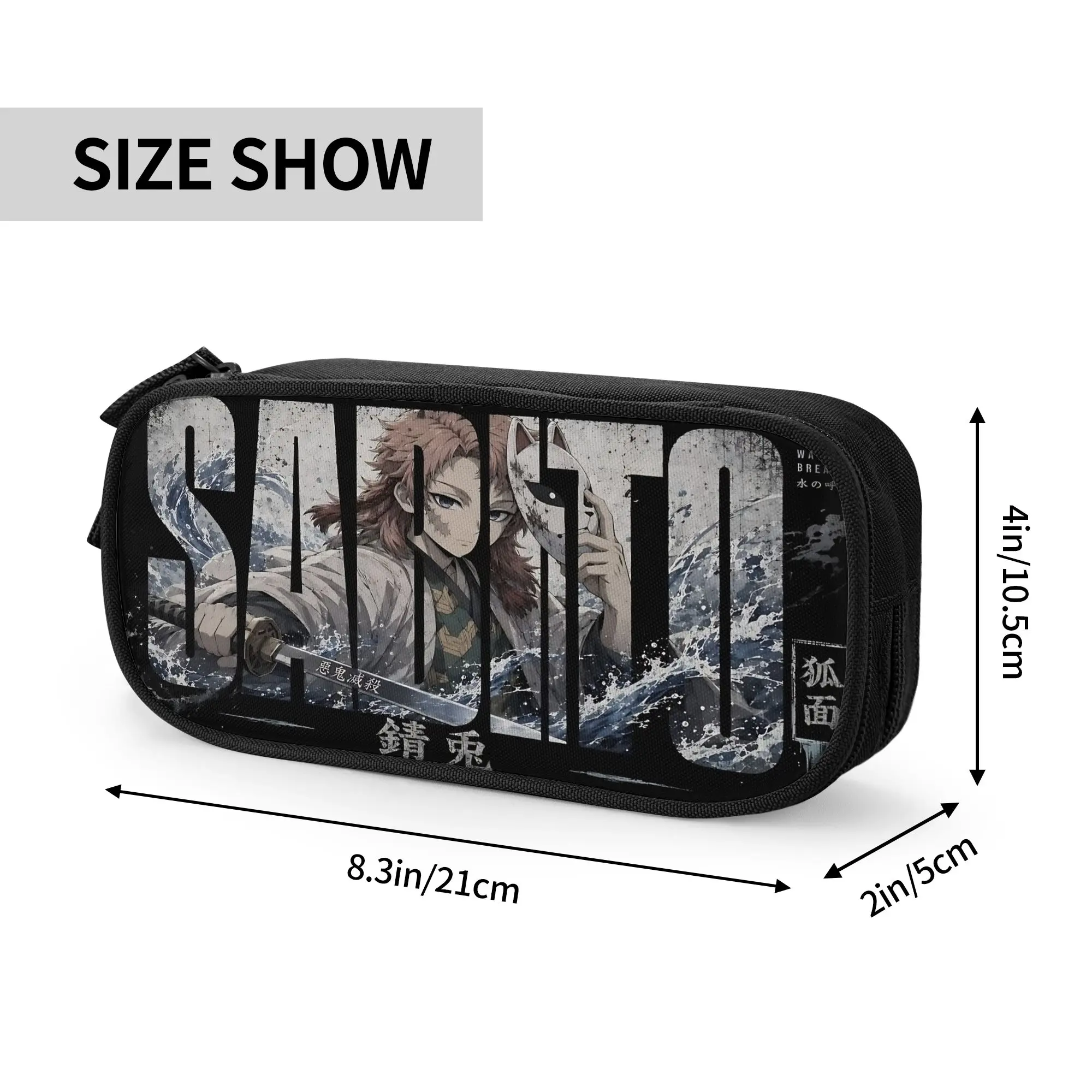 Custom Demon Slayer Large Capacity Bags for Child  School Pencil Bag for Boys Gilrs Kids