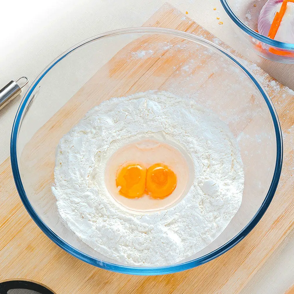 

Glass Bowl Large Household Multipurpose Serving Bowl Mixing Dessert Salad Food Storage Container Clear Glassware