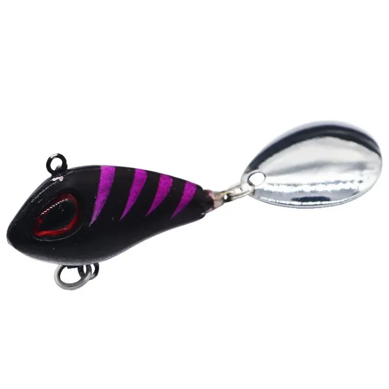 High Speed Spinning Lure Fishing Tackle Pin Crankbait Vibration Spinner Sinking Bait Wobblers Metal Mini with Spoon Fishing Lure