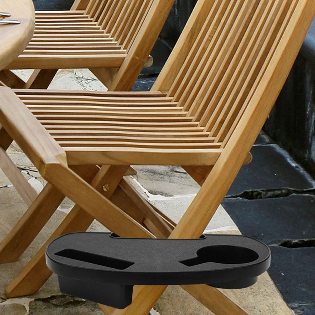 

3Pcs Chair Beverage Tray Clip on Cup Holder Detachable Armchair Table Tray Portable Durable for Recliners Loungers