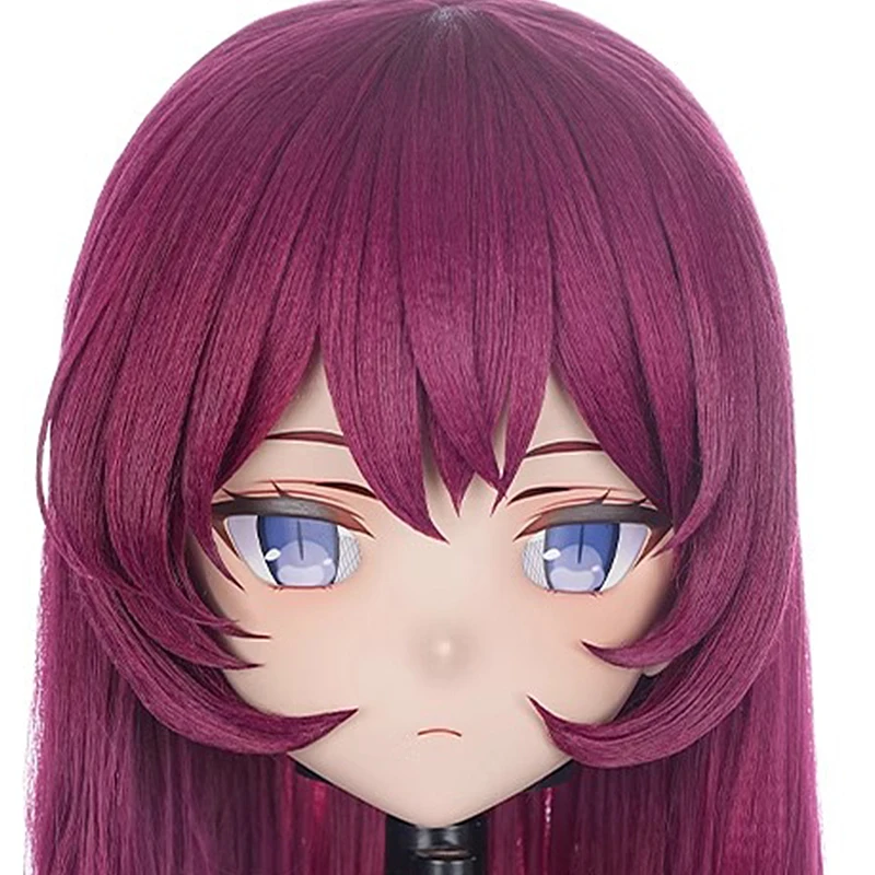 

(MEO265) Customize Handmade Full Head Lockable Crossdress Male to Female Japanese Cartoon Anime Game Character Kigurumi Mask