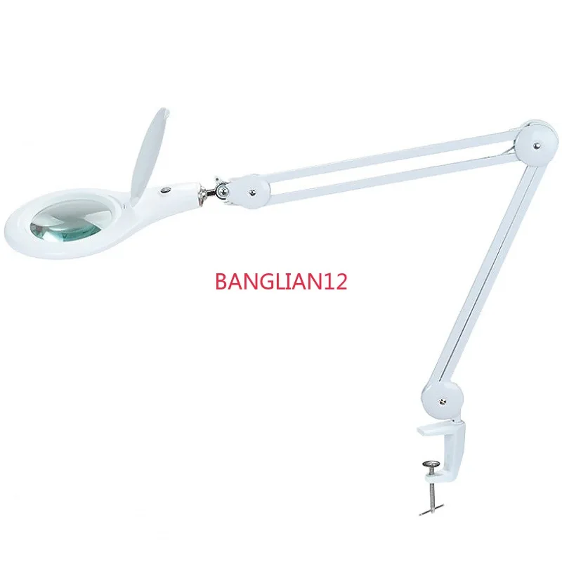 

High definition magnifying glass repair, newspaper reading clip desktop with led light