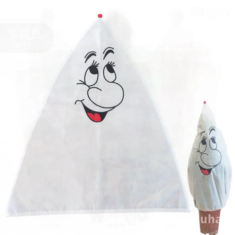 

Non-Woven Christmas Tree Protective Cover Cold-Proof Insect-Proof Plant Cover Red Scarf Carrot Old Man Design Christmas