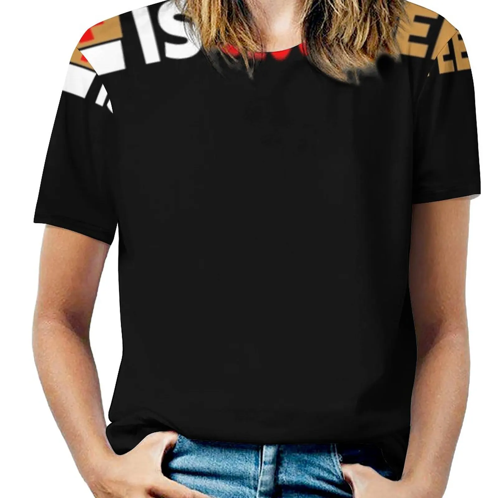 

My Blood Type Is Coffee Woman'S T-Shirt Spring And Summer Printed T Shirts Crew Neck Pullover Top Coffee Tea Blood Type Funny