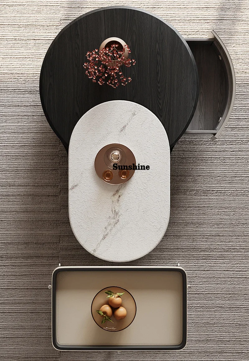 

Luxury Round Coffee Tables Set Furniture Home Office Hotel Interior Decor Center Table Modern Apartment Living Room Coffee Table