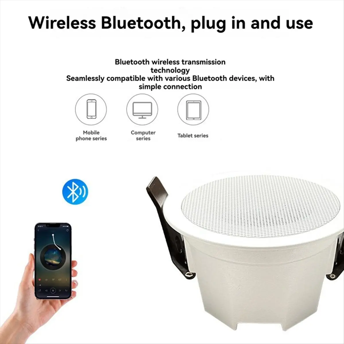 High Quality Bluetooth Ceiling Speaker Professional Surround Sound Bluetooth LoudSpeakers Smart Home Speakers System