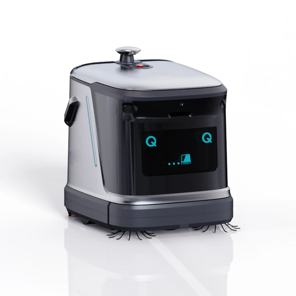 Smart Intelligent Commercial Cleaning Robot With Automatic Self-Cleaning Vacuum Featuring Dust Pushing Floor Technology