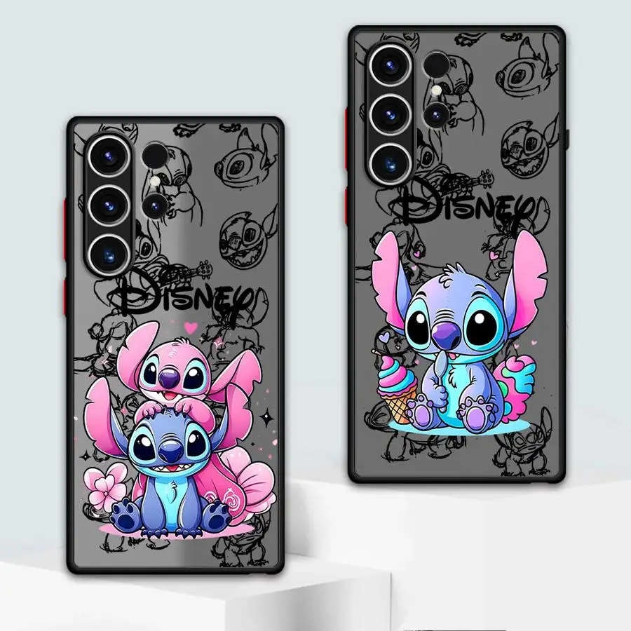 Cartoon Cute Stitch Phone Case for Samsung Galaxy S23 S24Ultra S20 FE S22 Plus S23Ultra S24 S21 TPU Soft Cover