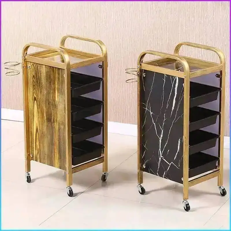 Drawers Salon Portable Rolling Aesthetic Professional Trolley Hair Cart Wheels Lashista Carro Peluqueria Salon Furniture MQ50TC