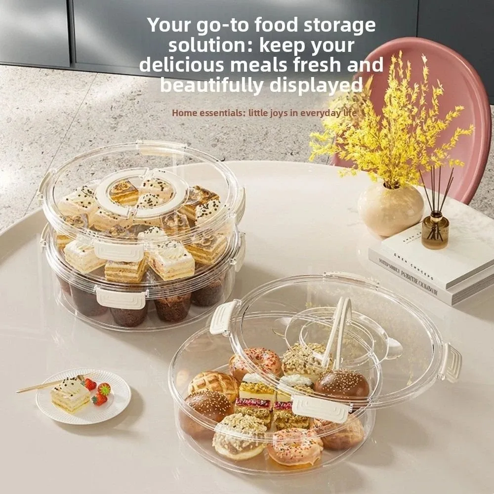 Caja de Almacenamiento para Panecillos, Panqueques, Dumplings Congelados, Gran Capacidad, para Postres, Bocadillos, Estuche de Almacenamiento para Dumplings, Plástico para Conservar la Frescura