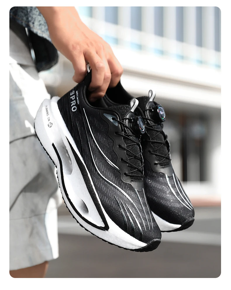 Herren-Sportschuhe, Laufschuhe mit Carbonplatte, Marathon-Sneaker für Herren, Rennschuhe, stoßdämpfende Sportschuhe für Damen. – Detail 32