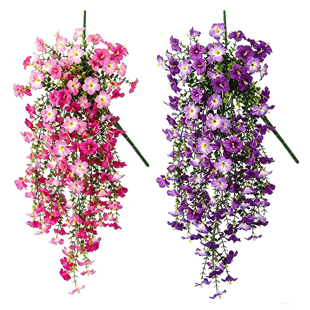 Bonsai Garden Wall - 1 Stuks 75cm Violet Kunstbloem Anti