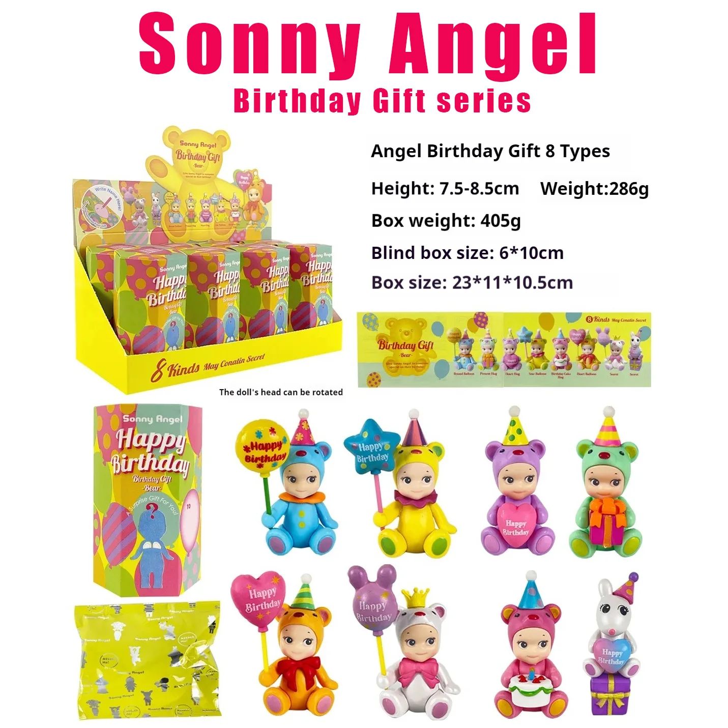 

Sonny Angel Blind Box Toys Birthday Gift Series Anime Action Figures Ornaments Dolls Fans Desktop Ornament Children's Christmas