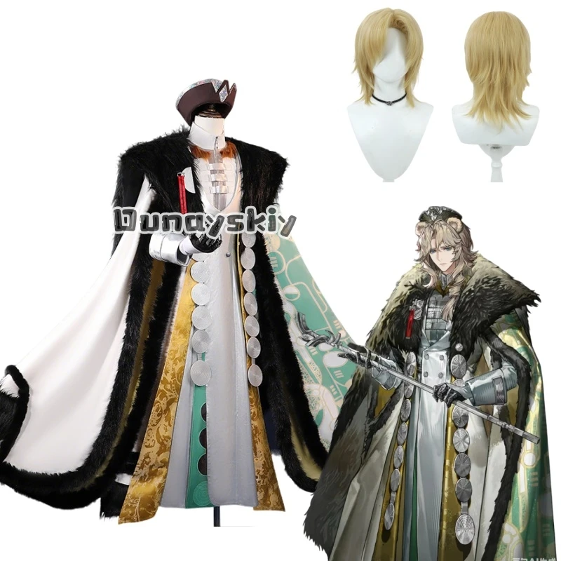 

Game Arknights Fyodor Vladimirovich Cosplay Costume Wig Full Set Cosplay Series Role Play Outfit Props Halloween Carnival Party