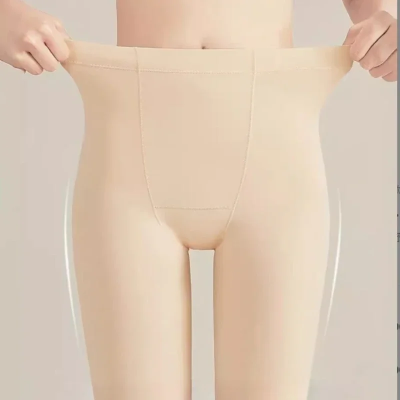 ผู้หญิง Breathable Anti Chafing กางเกงขาสั้นลื่นสําหรับภายใต้ชุดชุดชั้นในกางเกงความปลอดภัยความยืดหยุ่นผู้หญิงกางเกงความปลอดภัย Femalie กางเกงขาสั้น