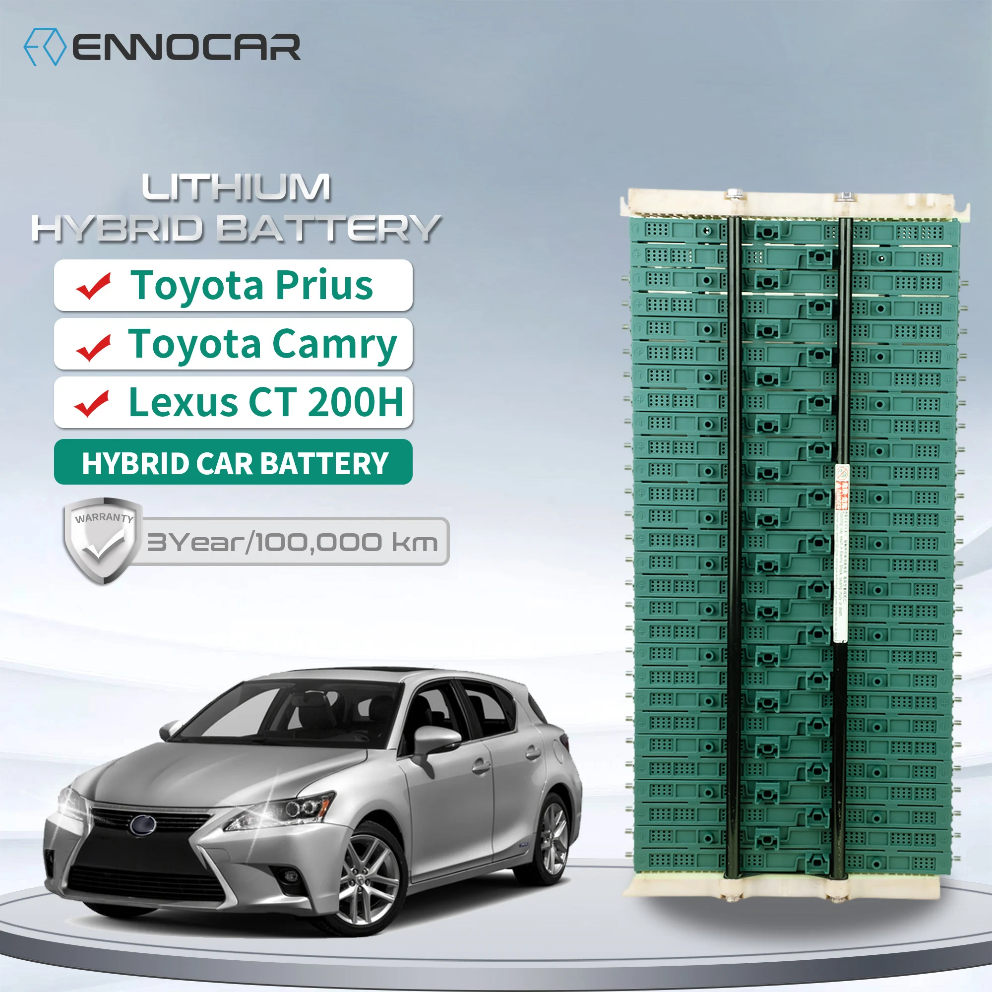 Lithium Hybrid Battery Cells For 7.2V 6.5AH Aqua Pack Prius Camray CT200h ES300h Gen 3 2010 Hybrid Battery